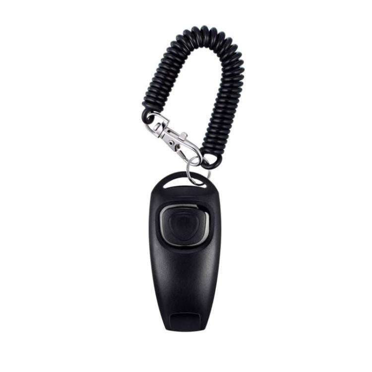 2 In 1 Pet Training Clicker Dog Whistle With Long Wristband