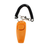 2 In 1 Pet Training Clicker Dog Whistle With Long Wristband