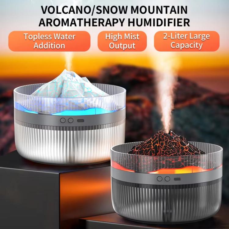 2L Volcanic Essential Oil Diffuser Humidifier Large Capacity Aromatherapy Mist Diffuser Top-Fill Water Tank