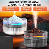 2L Volcanic Essential Oil Diffuser Humidifier Large Capacity Aromatherapy Mist Diffuser Top-Fill Water Tank