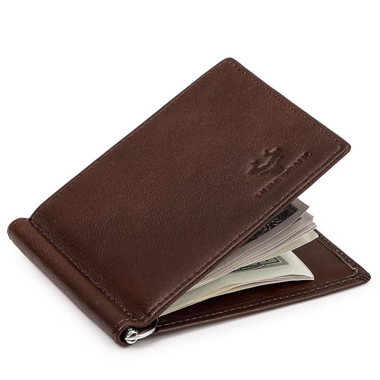 HUMERPAUL BP827 Simple Leather Wallet Lightweight Men Card Holder