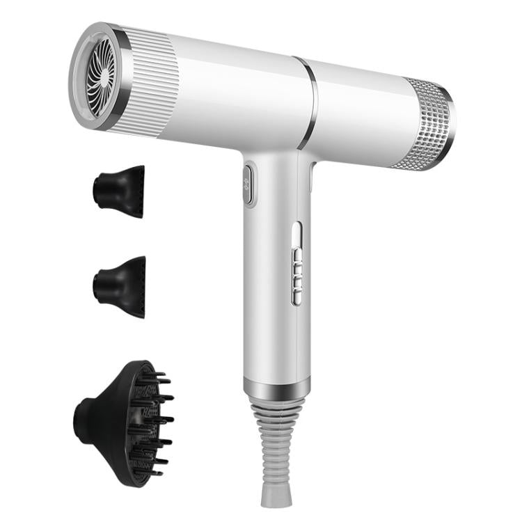T-Shaped Hair Dryer with Smart Inverter Technology High-Power Blow Dryer for Home & Salon Use, EU Plug, EU Plug With 3 Nozzles, US Plug, US Plug With 3 Nozzles, UK Plug, UK Plug With 3 Nozzles