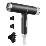 T-Shaped Hair Dryer with Smart Inverter Technology High-Power Blow Dryer for Home & Salon Use, EU Plug, EU Plug With 3 Nozzles, US Plug, US Plug With 3 Nozzles, UK Plug, UK Plug With 3 Nozzles