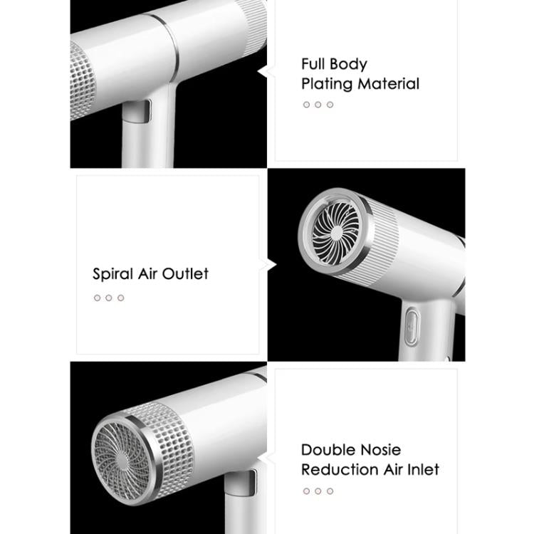 T-Shaped Hair Dryer with Smart Inverter Technology High-Power Blow Dryer for Home & Salon Use, EU Plug, EU Plug With 3 Nozzles, US Plug, US Plug With 3 Nozzles, UK Plug, UK Plug With 3 Nozzles