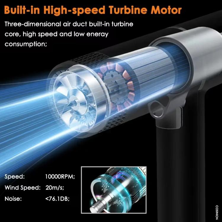 T-Shaped Hair Dryer with Smart Inverter Technology High-Power Blow Dryer for Home & Salon Use, EU Plug, EU Plug With 3 Nozzles, US Plug, US Plug With 3 Nozzles, UK Plug, UK Plug With 3 Nozzles