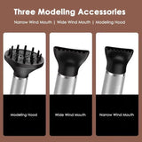 T-Shaped Hair Dryer with Smart Inverter Technology High-Power Blow Dryer for Home & Salon Use, EU Plug, EU Plug With 3 Nozzles, US Plug, US Plug With 3 Nozzles, UK Plug, UK Plug With 3 Nozzles