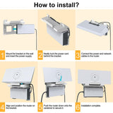 For Starlink Gen 3 Router Power Supply 2 In 1 ABS Bracket, S6880