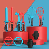 10-in-1 Motion Sports Bundle for Nintendo Switch 2/Switch Tennis Racket, Golf Club, Fencing, Racing Wheel & Multi-Game Accessories, 10-in-1 10-in-1