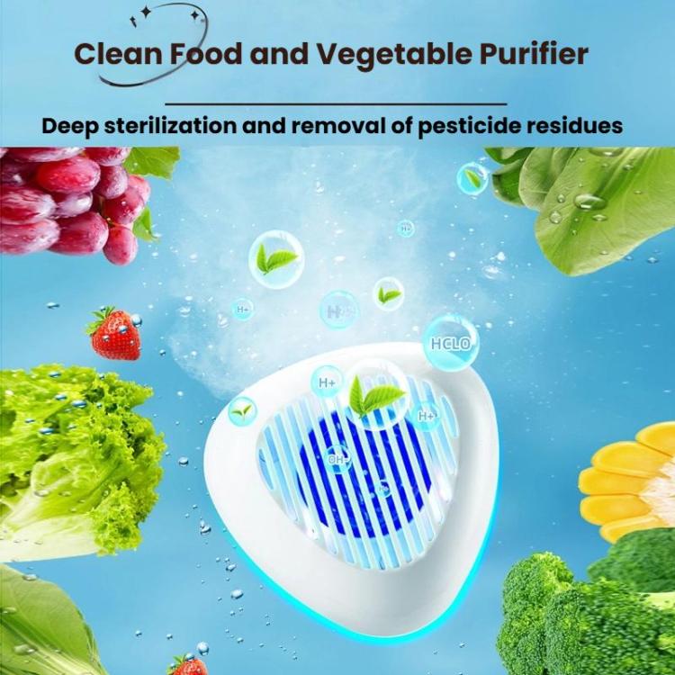 Portable Sterilization Pesticide Residue Removal Fruit Vegetable Cleaning Machine, English