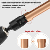 5-in-1 HVAC Tube Expander Tool for 1/4 - 3/4 inch Copper Pipes Electric Drill-Compatible Flaring Kit