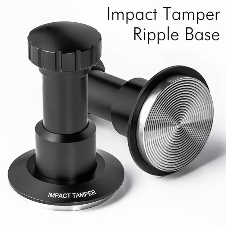 Adjustable Impact Coffee Tamper with Threaded Base Spring-Loaded Espresso Tamper Tool, 51mm, 53mm