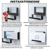 For Starlink Gen 3 2 In 1 Router Power Metal Bracket, Metal