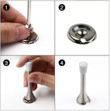 3pcs Spring Door Stopper Anti-Collision Lock Protective Door Crash Pad