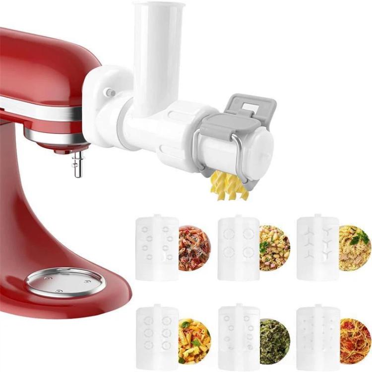 Pasta Maker Attachment For KitchenAid Stand Mixers Multi-Shape Noodle Tool Set With Macaroni Dies