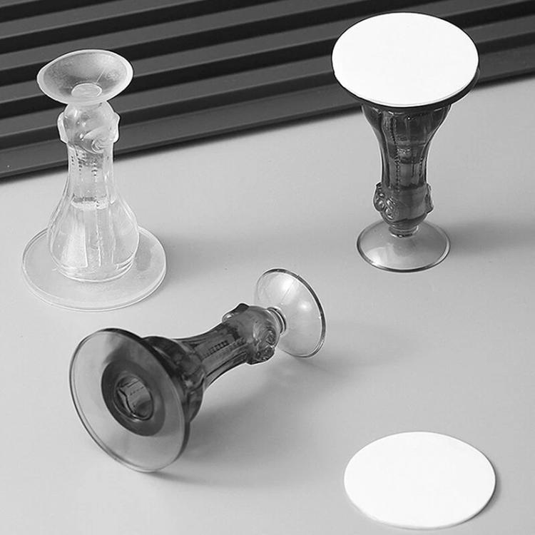 4pcs /Pack Silicone Door Stopper Wall Protector No Drill Anti-Slip Bumper for Bathroom/Bedroom Doors