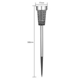 Solar Mosquito Lamp Outdoor Garden LED Mosquito Repellent Insect Trap Lamp, Stainless Steel