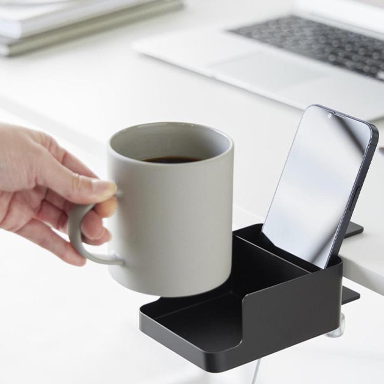 Adjustable Clamp-On Desktop Cup Holder Organizer For Phone, Remote, Plants, Water Bottle