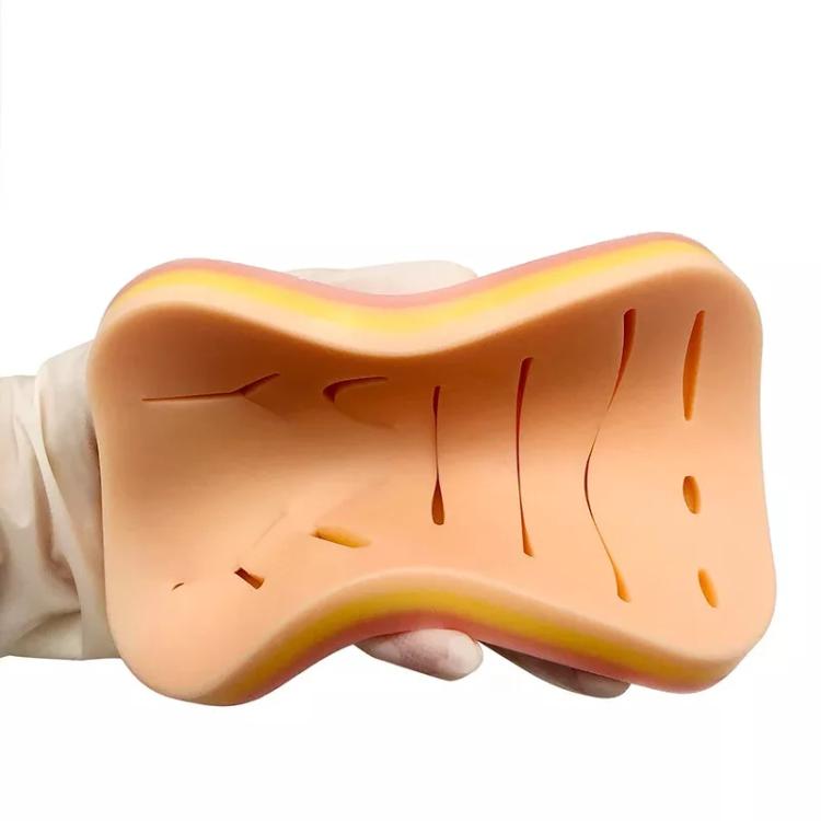 Silicone Tear-resistant Wound Suture Exercise Skin Model Pad, FH23110011