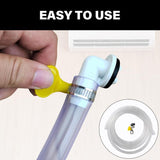15mm Air Conditioner Drip Nozzle Kit Universal 3m Drain Hose with Elbow Adapter & Clamp for 15mm Outdoor Unit Drain Ports
