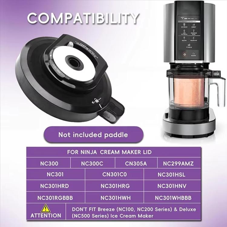 Replacement Outer Bowl Lid For Ninja NC299AMZ/NC301/NC300 Ice Cream Maker, NC300 Outer Bowl Lid