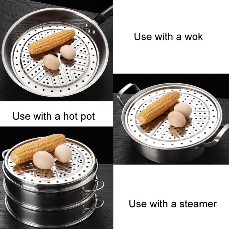 Round 304 Stainless Steel Steamer Rack Plate For Pressure Cooker/Pots, 22cm, 24cm, 26cm, 28cm, 30cm, 32cm