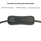 2pcs 5.5x2.1mm Male Female Connection Cable DC Switch Cable 304 Switch Power Cable, Key switch(Black)
