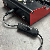 2pcs 5.5x2.1mm Male Female Connection Cable DC Switch Cable 304 Switch Power Cable, Key switch(Black)