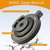 Replacement Outer Bowl Lid For Ninja NC500 Series Ice Cream Maker NC501/NC501H/NC501HBL, NC500 Outer Bowl Lid