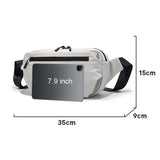 BANGE BG-7851 Men Crossbody Bag Multifunctional Lightweight Casual Commuting Chest Pack Small Shoulder Bag