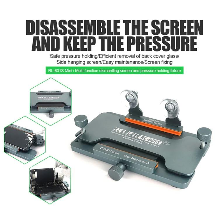 Mobile Phone Screen Removal Clamp Easily Remove Glass Back Cover and Secure Screen Mold, RL-601S Mini