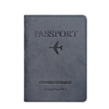 Crazy Horse Leather Passport Holder Ticket Case Travel Document Organizer For Men & Women