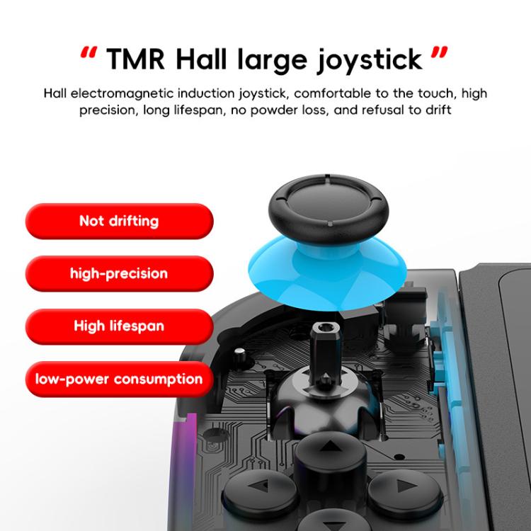 For Nintendo Switch JOY-05 Split Controllers TMR Hall Effect Joysticks, 6-Axis Motion & RGB Lighting