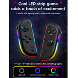 For Nintendo Switch JOY-05 Split Controllers TMR Hall Effect Joysticks, 6-Axis Motion & RGB Lighting