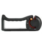 4-in-1 Rotating Knife Sharpener with Coarse/Medium/Fine/Serrated Modes for Kitchen Knives, Scissors, Tools