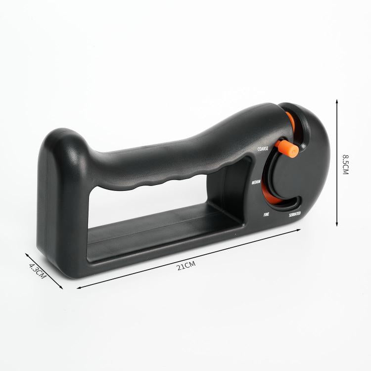 4-in-1 Rotating Knife Sharpener with Coarse/Medium/Fine/Serrated Modes for Kitchen Knives, Scissors, Tools