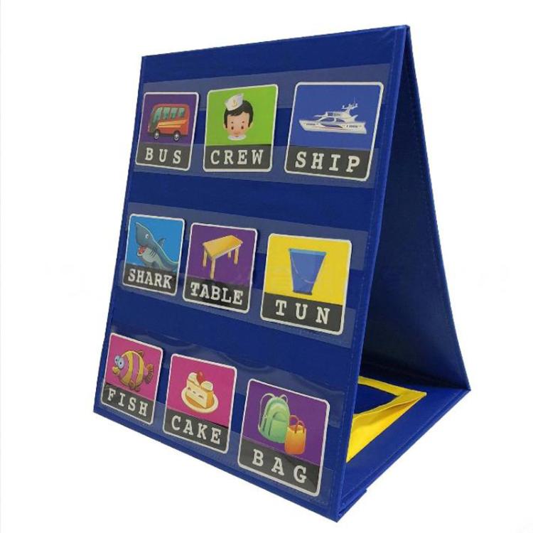 Student Schoolbag Tripod Style Desktop Study Pocket With Erasable Whiteboard For Memorizing Words, With Erasable Whiteboard