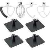 Universal Stand Mixer Attachments Holders Storage Hook Accessory Organizer, 4pcs, 4pcs White