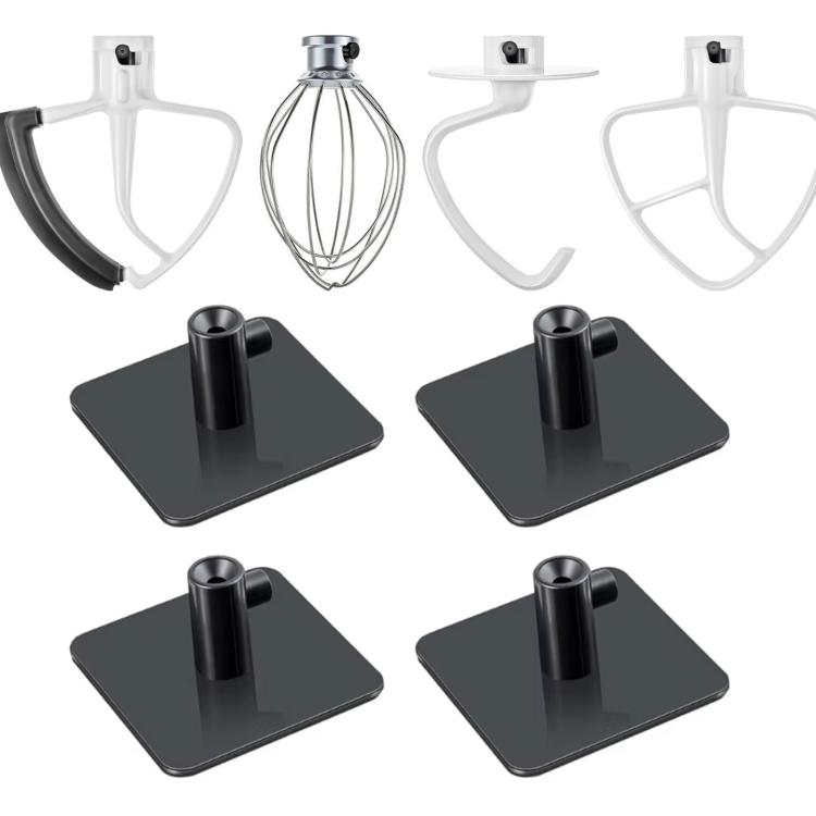 Universal Stand Mixer Attachments Holders Storage Hook Accessory Organizer, 4pcs, 4pcs White