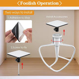 Universal Stand Mixer Attachments Holders Storage Hook Accessory Organizer, 4pcs, 4pcs White