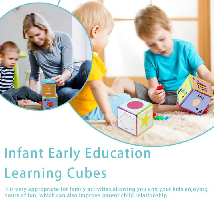 Card Insertable Soft Dice Educational Training Throwing Toy For Children Early Education Enlightenment