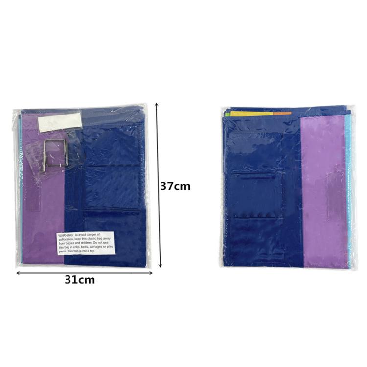 Book Magazine Storage Hanging Bag Wall Mounted File Storage Pouch Rainbow Hanging Bag, 16 Pockets