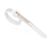 10pcs Portable Ring Measuring Belt Finger Circumference Soft Ruler, White US Standard Black Letters, White US Standard Gold Letters, White US Standard Black Letters Width, Black US Standard Gold Letters, Black US Standard White Letters                 ...