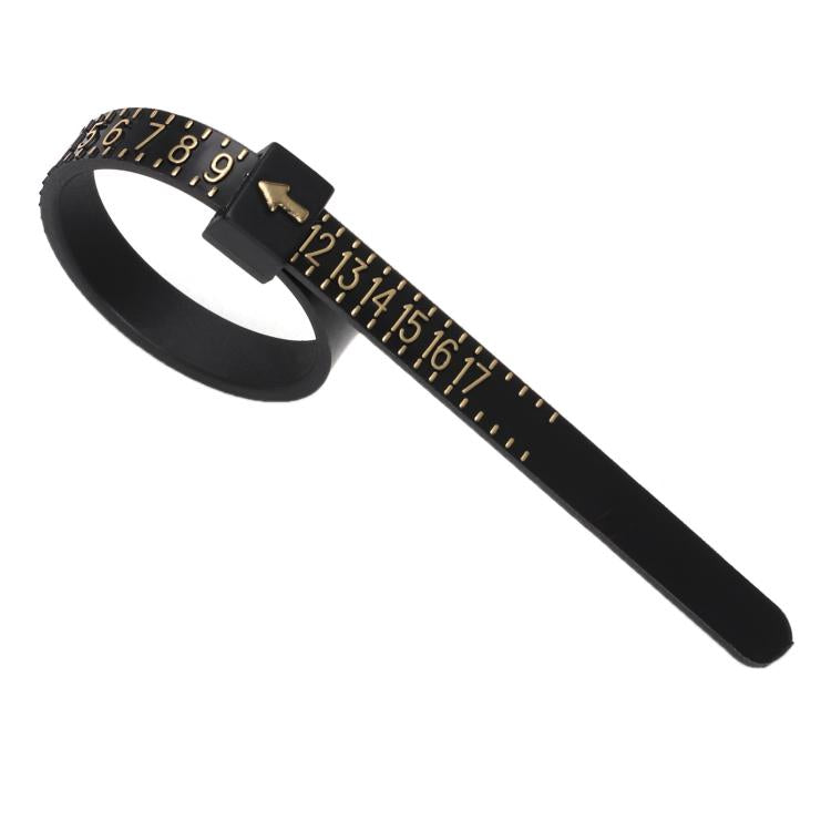 10pcs Portable Ring Measuring Belt Finger Circumference Soft Ruler, White US Standard Black Letters, White US Standard Gold Letters, White US Standard Black Letters Width, Black US Standard Gold Letters, Black US Standard White Letters                 ...