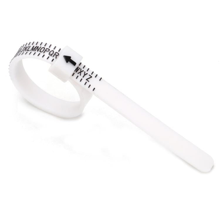 10pcs Portable Ring Measuring Belt Finger Circumference Soft Ruler, White US Standard Black Letters, White US Standard Gold Letters, White US Standard Black Letters Width, Black US Standard Gold Letters, Black US Standard White Letters                 ...