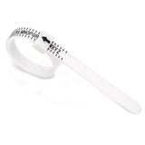 10pcs Portable Ring Measuring Belt Finger Circumference Soft Ruler, White US Standard Black Letters, White US Standard Gold Letters, White US Standard Black Letters Width, Black US Standard Gold Letters, Black US Standard White Letters                 ...