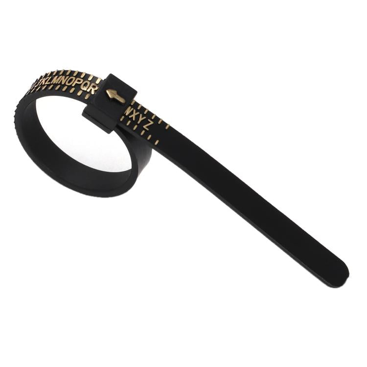 10pcs Portable Ring Measuring Belt Finger Circumference Soft Ruler, White US Standard Black Letters, White US Standard Gold Letters, White US Standard Black Letters Width, Black US Standard Gold Letters, Black US Standard White Letters                 ...