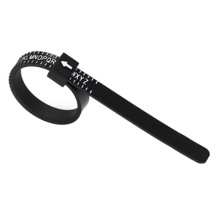 10pcs Portable Ring Measuring Belt Finger Circumference Soft Ruler, White US Standard Black Letters, White US Standard Gold Letters, White US Standard Black Letters Width, Black US Standard Gold Letters, Black US Standard White Letters                 ...
