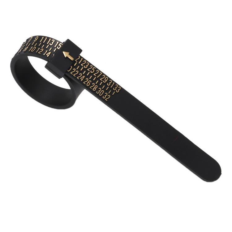 10pcs Portable Ring Measuring Belt Finger Circumference Soft Ruler, White US Standard Black Letters, White US Standard Gold Letters, White US Standard Black Letters Width, Black US Standard Gold Letters, Black US Standard White Letters                 ...