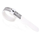 10pcs Portable Ring Measuring Belt Finger Circumference Soft Ruler, White US Standard Black Letters, White US Standard Gold Letters, White US Standard Black Letters Width, Black US Standard Gold Letters, Black US Standard White Letters                 ...