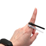 10pcs Portable Ring Measuring Belt Finger Circumference Soft Ruler, White US Standard Black Letters, White US Standard Gold Letters, White US Standard Black Letters Width, Black US Standard Gold Letters, Black US Standard White Letters                 ...